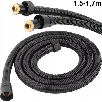 Sprchová hadice HADICE PRYSZNICOWY 150 cm CZARNY matná ocel 1,5 m