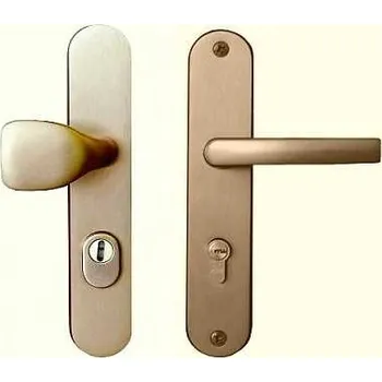 Dveřní kování A1/90 klika-madlo s krytkou Al F4 bronz.elox