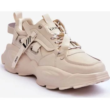 Dámské tenisky Sportovní Boty Sneakersy GOE MM2N4015 Barva: Béžová, Velikost: 38