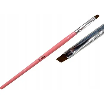 Kosmetický štětec ŠTĚTEC NA GELOVÉ NEHTY ŠIKMÝ VELIKOST 4