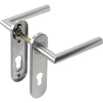 Dveřní kování Assa Abloy AHW700 klika-klika L/19mm PZ72 nerez mat NRz