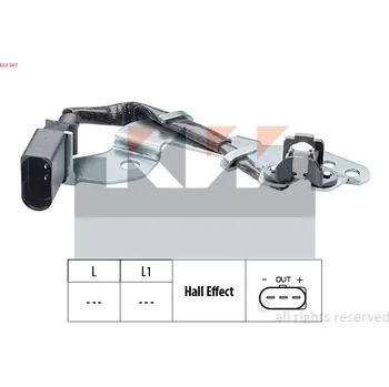 Čidlo automobilu Snímač, poloha vačkového hřídele KW 453 367