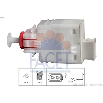 Spínač, ovládání spojky (řízení motoru) FACET 7.1110