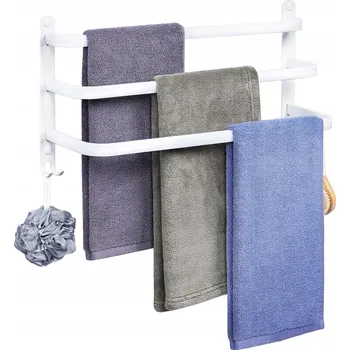 Věšák Tyč s háčky na lepidlo Interlook bílá