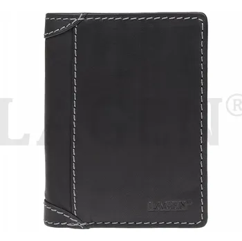 Peněženka Lagen peněženka přírodní kůže černá - muž