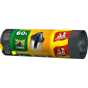 Pytle na odpadky Univerzální pytle na odpad s páskou Jan Niezbędny Classic 60 l 12 ks