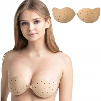 Podprsenka Samodržící silikonová podprsenka s dírkami béžová C