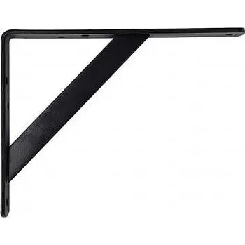 Konzola policová černá matná 200x150x20 (100kg/pár)