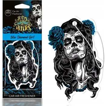 Vůně do auta Aroma Car vůně do auta závěsná Blue Diamond Girl Dia De Los Muertos