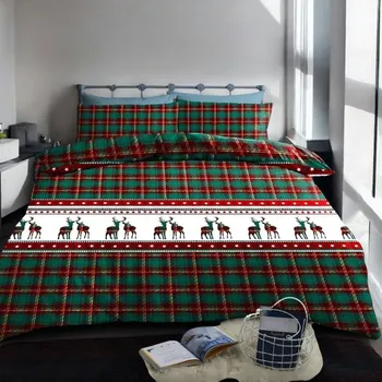 Povlečení Top textil Flanelové povlečení Nadya Christmas 140x200, 70x90 cm