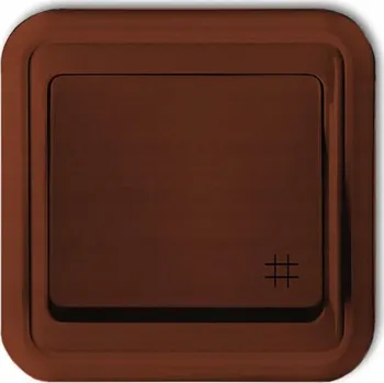 vypínač 4WPT-6 Křížový vypínač pod omítku hnědý LIZA KARLIK