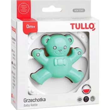 Hračka pro kojence Chrastítko Medvídek mátově šedé 164 TULLO ZB-135955