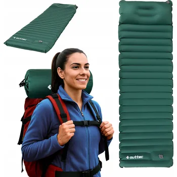 Karimatka TURISTICKÁ KARIMATKA NAFUKOVACÍ TREKINGOVÁ S VESTAVĚNOU PUMPIČKOU OUTTEC