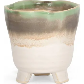 Květináč Obal Na Květináč na květináč 15 x 15 cm keramický béžový