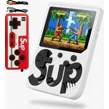 Herní konzole PŘENOSNÁ MINI RETRO HERNÍ KONZOLE SUP 400 HER + OVLADAČ