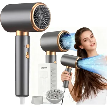 Fén Ionizační fén na vlasy S DIFUZÉREM a Koncentrátorem 2400W