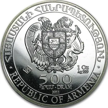 Leipziger Edelmetallverarbeitung (LEV) Noemova archa stříbrná mince 1oz 2011