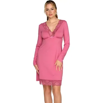 Dámské noční prádlo Dámská viskózová noční košilka Timo 381861 vřesová velikost XXL