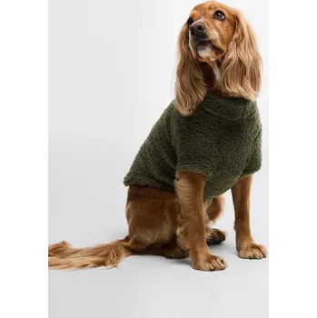 Pánský svetr Svetr pro psa Barbour Brindle Fleece Dog Jumper zelená barva DCO0090 91X, vel. L