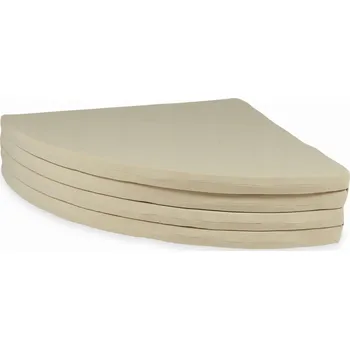 Hrací deka Podložka na hraní 160 cm pro děti, kulatá, skládací, béžová