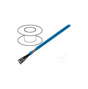 elektrický kabel HELUKABEL 14028 Vodič OZ-BL-CY 2x0,75mm2 PVC modrá 300/500V CPR Eca