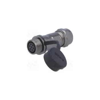 Elektrická zásuvka Zástrčka zásuvka ST12 PIN 7 IP67 5÷8mm 5A pájení na kabel