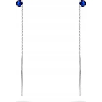 Náušnice STŘÍBRNÉ NÁUŠNICE VISACÍ 925 KULIČKA 4mm PROVLÉKACÍ