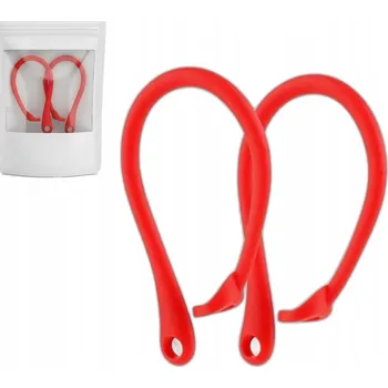 Sluchátka DRŽÁK HLAVOVÝ MOST NA UCHO PRO SLUCHÁTKA APPLE AIRPODS 1 2 3 PRO ČERVENÝ