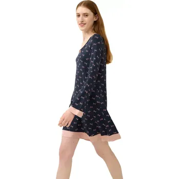 Dámská noční košile Noční košilka z mikromodalu Vamp 23810 blue blazer velikost M