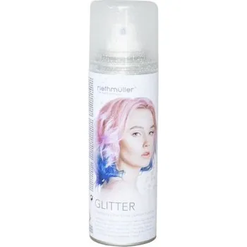 Žertovný předmět Barva na vlasy stříbrná třpytivá 100 ml sprej 9912637-2