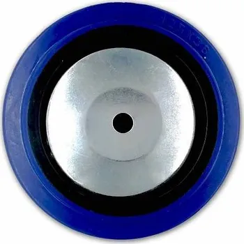 Nábytkové kování Rolna transportního kolečka modrá d125x34mm/180kg