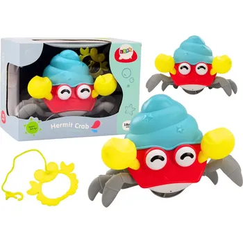 Hračka pro nejmenší Natahovací chodící krab – barevná interaktivní hračka pro děti