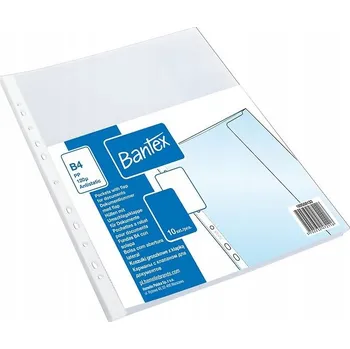Košilky A4 Bantex průhledné obálky do pořadače balení 10 kusů