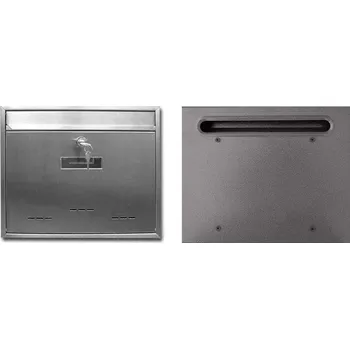 Poštovní schránka Poštovní schránka RADIM-V-nerez zadní vhoz 360x310x90mm CH