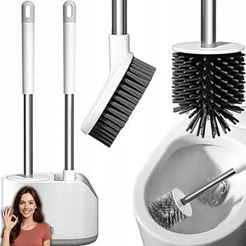 WC štětka WC štětka Ruhhy, volně stojící sada, bílá, plast, lesklá