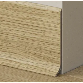 soklová lišta Soklová podlahová lišta, hliníková, Evropský dub, 2,75 m