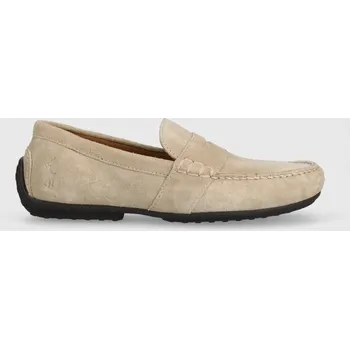 Dámská obuv Semišové mokasíny Polo Ralph Lauren Reynold 803893741004 béžová 08X, EUR 46