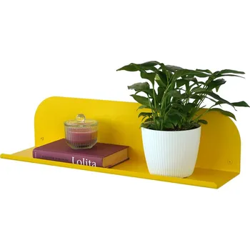 police Nástěnná kovová police Lucia 350 mm pískově béžová RAL 1019