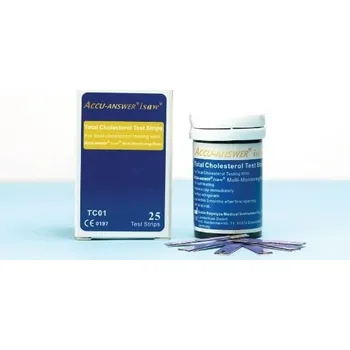 Diagnostický test Testovací proužky pro měření cholesterolu Accu-Answer iSaw, 25 proužků TC01