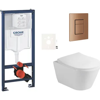 Klozet Siko Závěsný wc set do lehkých stěn / předstěnová montáž Glacera Ava GRSAVASCDL0