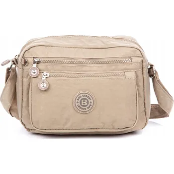 Kabelka BAG STREET béžová nylonová taška kabelka přes rameno