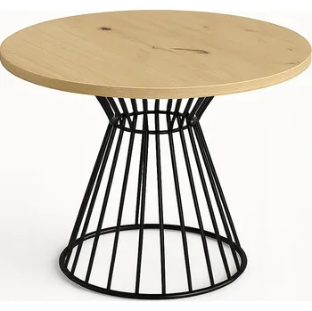 Jídelní stůl Stůl kulatý Leo 90 cm bílý – moderní do jídelny a obývacího pokoje