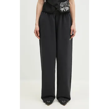 Bavlněné tepláky Martine Rose Wide Leg, L, černá, 99X