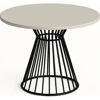 Jídelní stůl Stůl kulatý Leo 100 cm bílý – moderní jídelní a obývací stůl