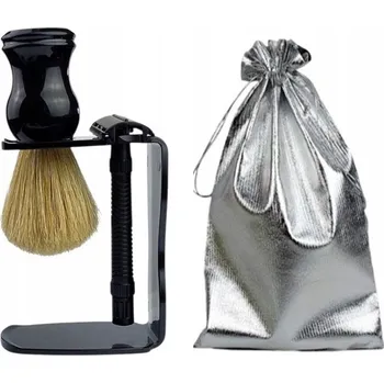 Břitva na holení Štětka na holení, stojan, holicí strojek na žiletky, sada na holení