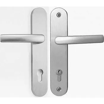 Dveřní kování A7/92 klika-klika bez krytky Al F1 stř.elox