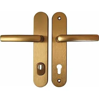 Dveřní kování A4/92 klika-klika s krytkou Al F4 bronz elox