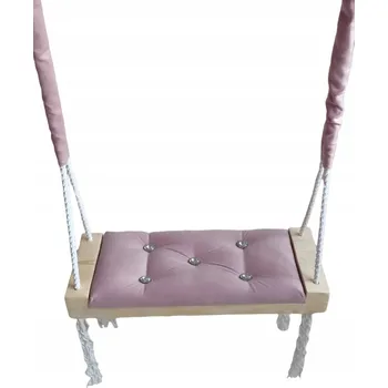 Hra na zahradu Houpačka sedák Szczerbuś růžová pěna 50x20 cm do 100 kg