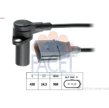 Kliková hřídel Generátor impulsů, klikový hřídel FACET 9.0383