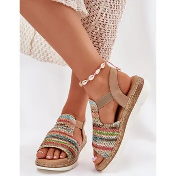 Dámské sandále Dámské Sandály S Pletením - Jelana Barva: Barevná, Velikost: 39